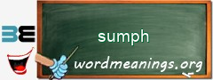 WordMeaning blackboard for sumph